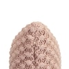 Popcorn Knit Cushion Cover  Cameo Pink 12X20  Inches