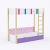 Pine Tree Bunk Bed with Drawer Storage