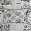Sia White Floral 400 TC Cotton Flat Super King Size Bedsheet with 2 Pillow Covers – Threads