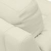 Farina 2 Seater Half Leather Sofa in Milk Colour
