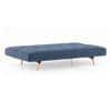 Zehnloch 3 Seater Click Clack Sofa cum Bed In Midnight Indigo Blue Colour