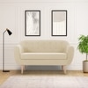 Colam Velvet 2 Seater Sofa in Cream Colour