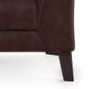 Weston 2 Seater Leather Sofa (Chocolate)