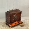 D'Dass Dark Polish Sheesham and Mdf  Wall Hanging Wooden Temple For Pooja