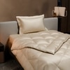Stoa Paris Comforter for Single Bed, 300TC Satin Comforters in Ivory Ivory