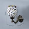 Devansh Metal Electric Wall Light in Antique Gold Colour with Black Shade Count of 1 Light