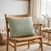 Violette Arch Green Cotton Knitted Decorative Cushion Cover 16 x 16 Inches