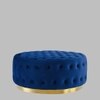 Rainn Ottoman in Navy Blue Colour
