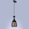 Carvera Iron Ceiling Lamp In Black And Gold Colour