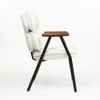 Antho Fabric Dining Chair in Ivory Colour