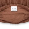 Moss Knit Rust Cotton Knitted Decorative Cushion Cover 16 x 16 Inches