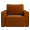 Melano  Pull Out Sofa cum Bed  in Orange Colour