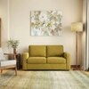 Apollo Compact High Back 2 Seater Fabric Sofa in Olive Green Colour