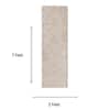 Neulooms Handloom Knotted Reversible Flatweave Runner Rug Wheat or Ivory 2x7