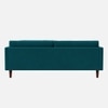 Tharoli Velvet 3 Seater Sofa Teal in Blue Colour