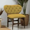 Twilight Yellow Fabric Accent Chair