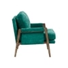 Serenity Boucle Fabric Arm Chair in Green