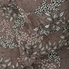 Brown Floral 180 TC Fitted 1 King  Bedsheet with 2 Pillow Covers