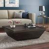 Taarkashi Rectangular Solid Wood Coffee Table In American Walnut Finish