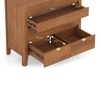Toledo Solid Wood Chest of 6 Drawers In Amber Walnut Finish