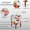 Celestia Solid Wood  Ottomon in  Multicolor Colour