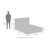 Rodrigues Queen Size Box Storage Bed In Sheesham Paper Finish