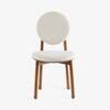 Aayam Solid Wood Dining Chair in White Colour
