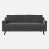 Reiti Velvet 2 Seater Sofa in Dark Grey Colour