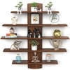 Caselle Engineered Wood Bookshelf with Brown Maple finish