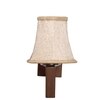 Devansh Wood Wall Mounted Lamp With Beige Jute Shade