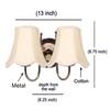 Devansh Metal Electric Wall Light in Gold Colour with Multicolor Shade Count of 1 Light