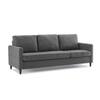 Monznij Sectional Fabric Sofa - Grey