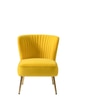 Beato Fabric Accent Chair in Yellow Colour