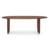 Zen Asymmetric Solid Wood 6 Seater Dining Table in Honey Finish