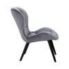 Scandinavian Salomi Lounge Chair Matte Black Finish