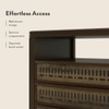 Masai Solid Wood Chest Of Drawers In American Walnut Finish With 2 Tone Finish