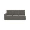 Apollo Compact Sofa (Colour : Ash Grey Velvet, Cushion : Soft, Back Type : High Back, Seating Capacity : Right Aligned 3 Seater + Right Aligned Chaise)