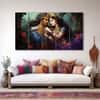 The Castle Decor Premium Radha Krishna Wall Art Wooden Frame 27x48 Inch (Style 3)