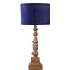 Devansh Blue Jute Table Lamp With Wood Natural Base (7X7X21.25 Inches)-13