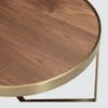 Albertoni Round Coffee Table With Ms Gold Base