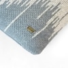 Wave Vanilla Grey Melange  And Natural Cotton Knitted Jacquard Cushion Cover 16X16 Inches