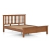 Raynor Solid Wood Queen Size Bed Without Storage (Amber Walnut Finish)