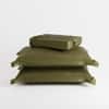 Stoa Paris 300TC UltrSatin King Bedsheet Set Satin King Olive Oasis