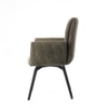 Ripple Fabric Dining Chair in Grey Colour