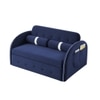 Jayen 3 Seater Pull Out Sofa cum Bed  in Navy Blue Colour