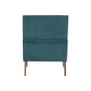 Leston Upholstered Fabric Arm Chair- Teal