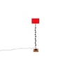 Edythe Red Cotton Shade Floor Lamp