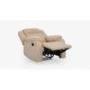 Avalon Fabric One Seater Manual Recliner in Beige Colour