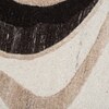 Handmade Natural Wool Shaped Rug Abstract Flow Ivory 9 x 12 Feet Carpet