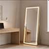 The Artment Gold Halo Square Unbreakable Floor Mirror For Home (160 X 50 CM)